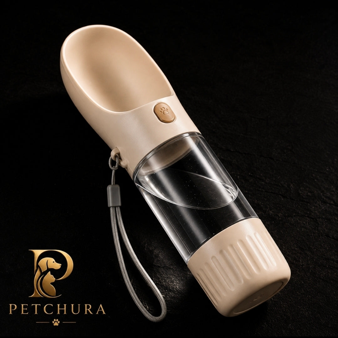 Petchura SipGo™ 2-in-1 Portable Pet Water Bottle